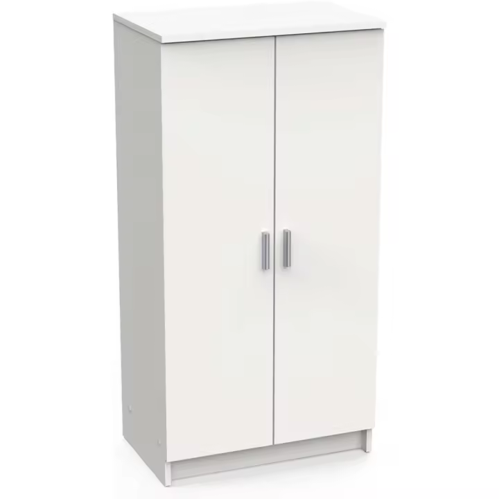Dos Puertas con Seis estantes, Color Blanco, Medidas 55 x 108 x 36 cm - 1