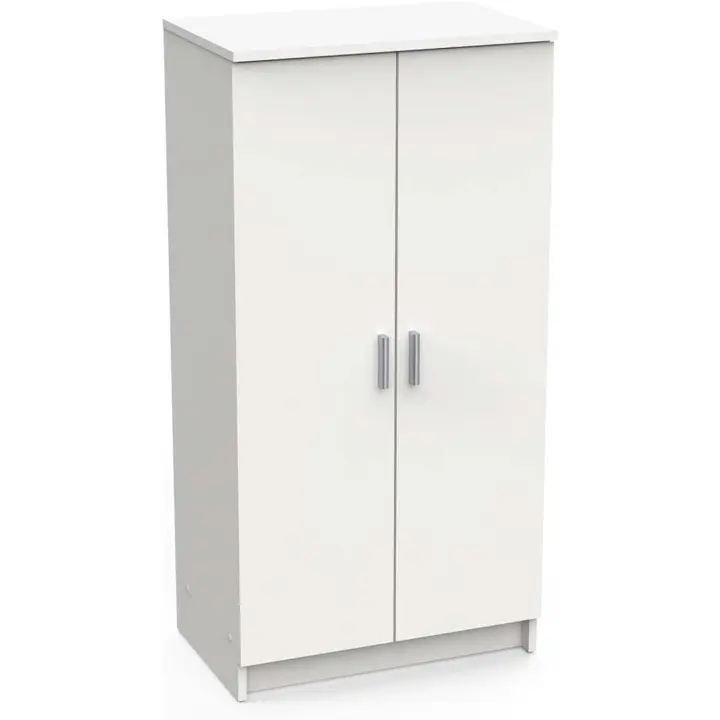 Dos Puertas con Seis estantes, Color Blanco, Medidas 55 x 108 x 36 cm - 1