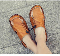 Sandalias de cuero para hombre, zapatos informales antideslizantes, cómodos, para playa y deportes, para verano - details 16