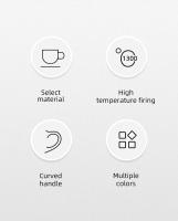 Taza De Café Y Tazón Con Cuchara MHW-3BOMBER 280ML Set De Cerámica Para Casa Y Cocina Regalo De Navidad Para Amantes Del Café - details 3