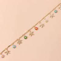 Collar de estilo informal hawaiano de múltiples elementos, collar de margaritas y flores de estrella de mar de tubo recto a la moda - details 4