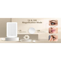 miroposs Maquillaje Recargable para Vies, Espejo de tocador con 80 LED, Luz de 3 Colores, Batería de 2000 mAh, Iluminación Ultrafina Portátil - details 3