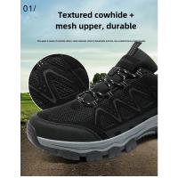 Zapatos de Senderismo Transfronterizos para Hombre Antideslizantes, Resistentes al Desgaste, Transpirables, Absorbentes de Sudor Zapatos de Deportes de Acampada, Correr - details 7