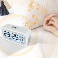 Despertador Digital LED con retroiluminación, despertador electrónico multifunción de escritorio, calendario de tiempo de datos, reloj de mesa - details 1