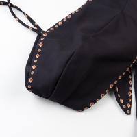 Ropa de mujer europea y americana moda y elegancia temperamento cintura halter vestido de tirantes vestido - details 9
