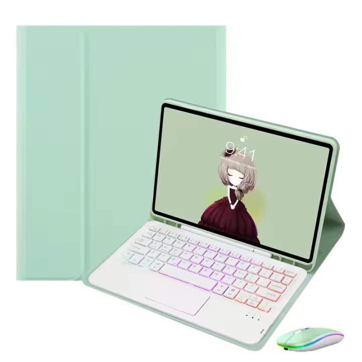 Funda para iPad Air de 3ª generación, cubierta con teclado español retroiluminado, 10,5 pulgadas, 10,5 pulgadas - 1