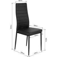 Pack de 2 Sillas de Comedor Tapizadas - Sillas Cocina Tapizadas - Pack Sillas Comedor (Blanco, 2) - details 2