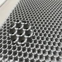 Tapete de atrapamiento de arena para gatos de doble capa en forma de panal de abeja, antideslizante y lavable, para la limpieza - details 11