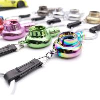 Llavero Turbo de aleación único con sonido, Mini silbato de coche Multicolor, llavero con sonido, hebilla para llave INS, regalos - details 3