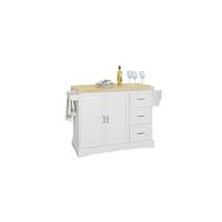 Carro de cocina multifuncional con 2 cajones y 2 estantes Gran encimera Ideal para bar y comedor - details 23