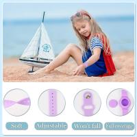 Pulsera Airtag impermeable para niños compatible con Apple AirTag, funda protectora de silicona oculta para soporte de rastreador GPS Air Tag, correa de reloj antipérdida ajustable para niños pequeños - details 1