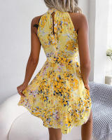 Vestido corto sin mangas con estampado de princesa dulce europea y americana para mujer - details 6