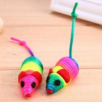 Juguetes de felpa para gatos, ratón falso colorido, sonido chirriante, juguete divertido para morder, 5 piezas - details 5