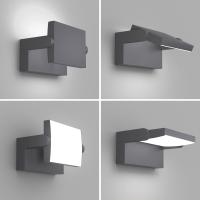 Lámpara LED de Pared de 24W para Exterior Interior IP65, Luz de Pared Ajustable, Moderno Apliques de Pared Aluminio para Entrada Jardines Pasillo Sala, Blanco Cálido 2700K-3000K, Bronce - details 32