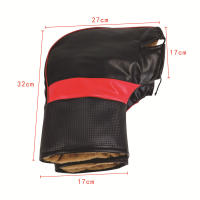 Guantes de Ciclismo para Invierno Cubierta de Manillar de Moto Calentada y Reflectante con Tira Reflectante Engrosada - details 11