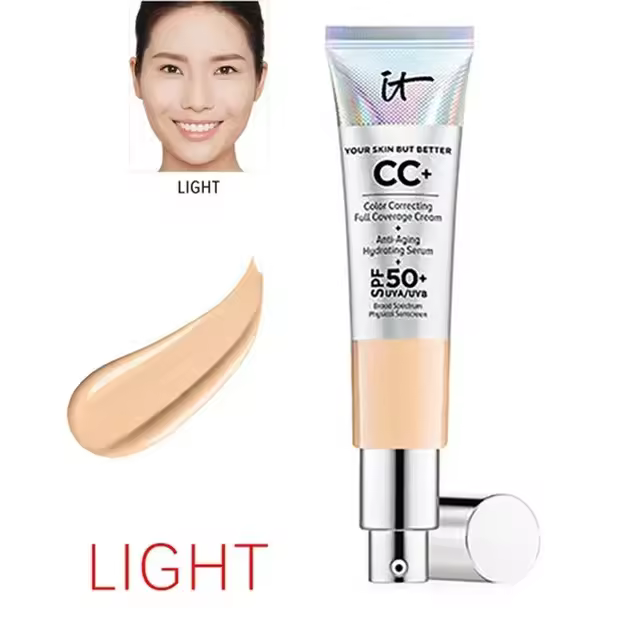 maquillaje base it Your skin but better CC iluminación color corrector crema de cobertura total spf 50+ uva 32ml cc cream BUIK - 1