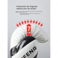 Hombres y mujeres adultos niños guantes de boxeo suministros de boxeo guantes de saco de arena sparring profesional guantes de t - details 2