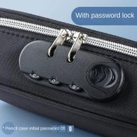 Gran Estuche de Lápices con Cerradura de Contraseña Color Sólido Duradero Para Oficina o Escuela - details 2