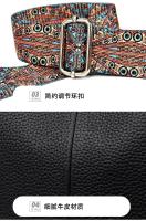 Bolso callejero de cuero genuino, bolso de mujer, bolso de piel de vaca de primera capa, nuevo estilo callejero, bolso de mensajero de hombro de moda versátil, suave de tres capas. - details 22