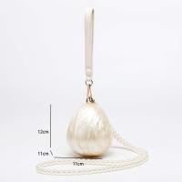 2025 bolso de palmo oblicuo de hombro nuevo europeo y americano para mujer, bolso de acrílico de concha de forma especial, bolso de embrague de cena de boda de moda - details 13