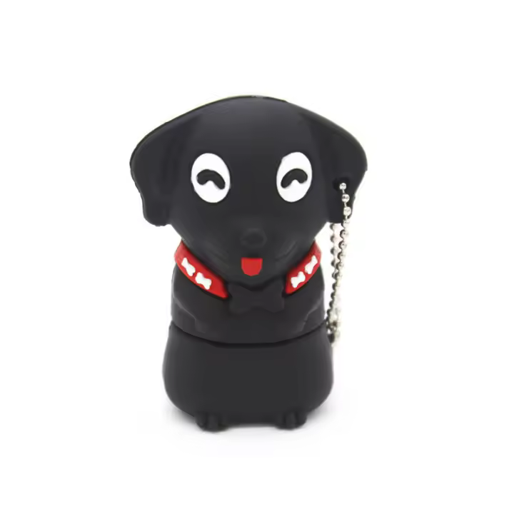 JASTER Dog USB Flash Drive 64GB de Almacenamiento de Datos con Interfaz Hardware USB2.0 - 1