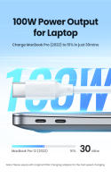 UGREEN-Cable de carga rápida USB tipo C para Macbook, iPad, Samsung, Xiaomi, 100W - details 1