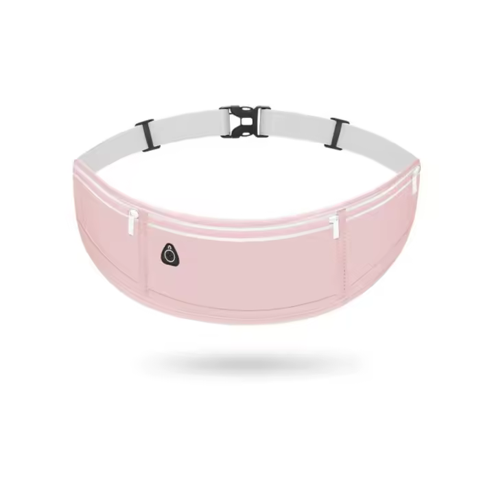 Riñonera para correr multifunción impermeable, cinturón deportivo Invisible transpirable, tira reflectante, riñonera ajustable para mujer - 1