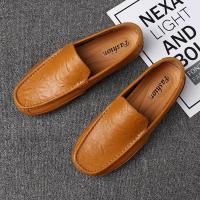 Mocasines transpirables de cuero genuino, mocasines informales, zapatos de cuero para hombres, zapatos planos formales de conducción italiana - details 24