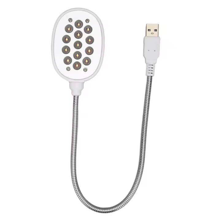 Luz de ganso USB, protección ocular brillante, lámpara Flexible de 360 grados, luz LED USB para trabajo, lectura, Camping - 1