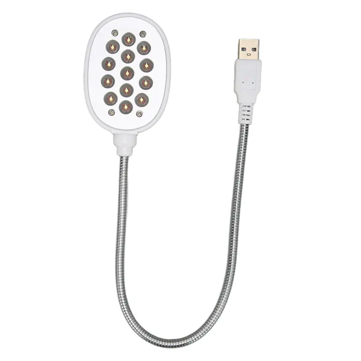 Luz de ganso USB, protección ocular brillante, lámpara Flexible de 360 grados, luz LED USB para trabajo, lectura, Camping - 1