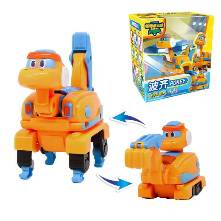 Figuras de Acción Min Gogo Dino ABS Juguetes de Dinosaurios de Transformación para Niños - 1
