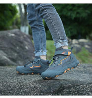 Botas de senderismo tobilleras de marca para niños, zapatillas de senderismo antideslizantes, calzado de escalada de montaña al aire libre, calzado deportivo Unisex para niños - details 23