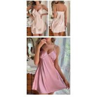 Camisón con Tirantes, Falda Sexy con Cuello Halter, Pijamas de Verano Finos y Transpirables para Mujer - details 2