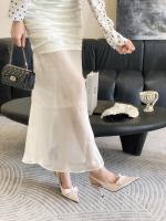 Nuevo temperamento de cabeza puntiaguda de satén, tacones altos, moda para mujer, lazo de perlas, bolsa de tacón fino, sandalias para la cabeza - details 22