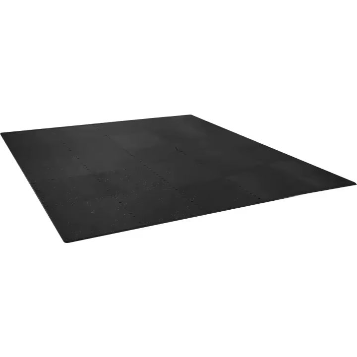 SucceBuy 25 alfombrillas de gimnasio de 1/2 pulgada de grosor, 24 "x 24" de espuma EVA y alfombrillas de entrenamiento entrelazadas con parte superior de goma - 1