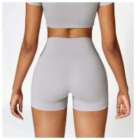 Pantalones cortos de yoga para mujer, bodys deportivos transpirables de cintura alta, para correr, gimnasio y entrenamiento de verano - details 21