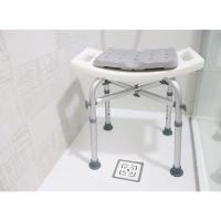 Taburete de Baño Ducha (150 kg) Reforzado con Doble Barra, Cojín, Silla Ajustable, Banqueta Antideslizante, Sin Herramientas - details 6