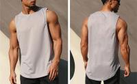 Summer Gym Tank Top Men Mesh Clothing Quick Dry Bodybuilding Sleeveless T Shirt Fitness Singlets Basketball Sports Muscle Vest - details 4