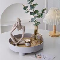 Estatuas abstractas de The Thinker, esculturas de Color arena, estatuilla de Yoga, decoración nórdica para sala de estar, decoración del hogar, adornos de escritorio Maison - details 3