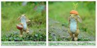 Colección diaria de Pascua para el hogar, figuritas de conejo en miniatura, adornos de mesa, jardín de hadas, Acción de Gracias - details 5