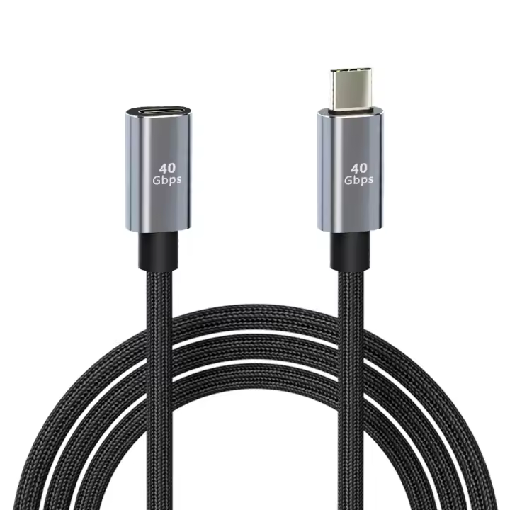 Cable de extensión Thunderbolt 4 tipo C, extensor de USB-C, 40gbps, 100W, pantalla 4K, 8K - 1