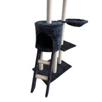Arbol de Gato COTTECOTA-Gris Plataforma de 50x35x138cm para Gatos Medianos - details 1