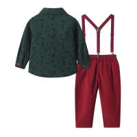 Cárdigan de manga larga con estampado otoñal y lazo, traje formal de moda para niños grandes, ropa infantil - details 4