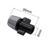 Pulverizador de invernadero de 200 piezas, boquilla atomizadora de interfaz gris de 6mm, sistema de riego agrícola, boquilla de nebulización, pulverizador de agua para jardín - details 1