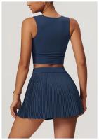 ALO yoga ropa chaleco de secado rápido traje de tenis deportivo para mujeres fitness bádminton falda corta 2025 nuevo - details 12