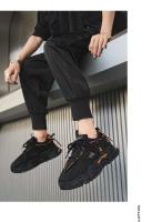 Parte superior informal de cuero de fibra ultrafina para hombre, zapatos deportivos de talla grande para papá, suela de goma PU, impermeable y transpirable para caminar - details 10