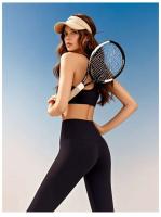 Leggings de Entrenamiento de Cintura Alta Elásticos de 4 Vías, Cintura Delgada, Levantamiento de Glúteos, Control de Barriga para Gimnasio, Yoga, Correr, Uso Diario - details 13