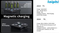 Cargador de Batería Recargable Laiphi 5.0 V Li-ion Set de Estación de Carga Magnética Mejorado - details 1