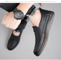 Mocasines de alta calidad para exteriores, cómodos, a la moda, suaves, clásicos, antideslizantes, hechos a mano, zapatos casuales de hombre de cuero vacuno. - details 14