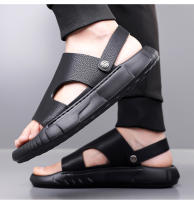 Sandalias de verano para hombre, nuevas, de suela suave, de piel suave, para playa, con suela gruesa - details 7